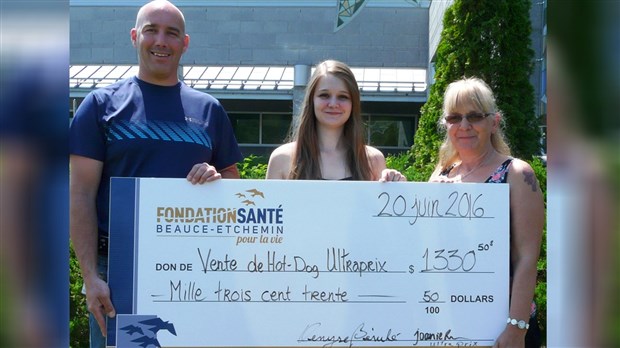 Don de plus de 1 330 $ à la Fondation santé Beauce-Etchemin