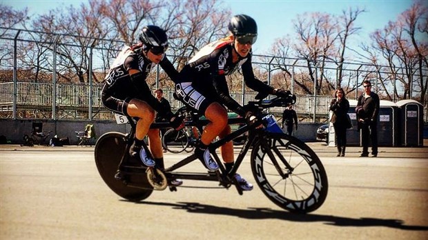 La cycliste Véronique Labonté termine troisième en tandem au Championnat canadien 