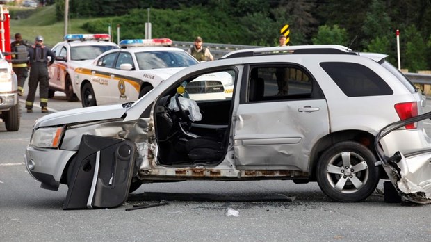 Accident avec blessé à Notre-Dame-Des-Pins