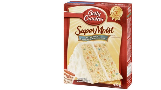 Bactérie E.Coli : rappel du mélange à gâteau brisures arc-en-ciel Betty Crocker Super Moist
