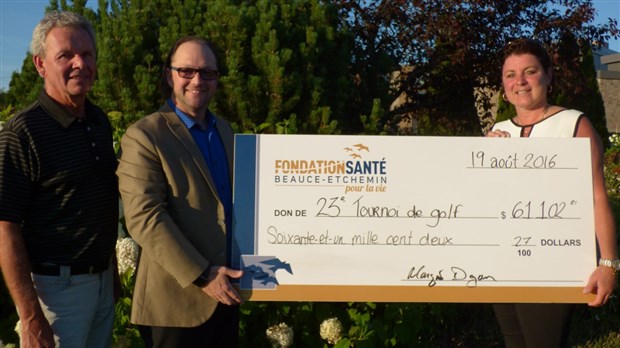 La Fondation Santé Beauce-Etchemin amasse plus de 61 000 $ lors de son tournoi de golf
