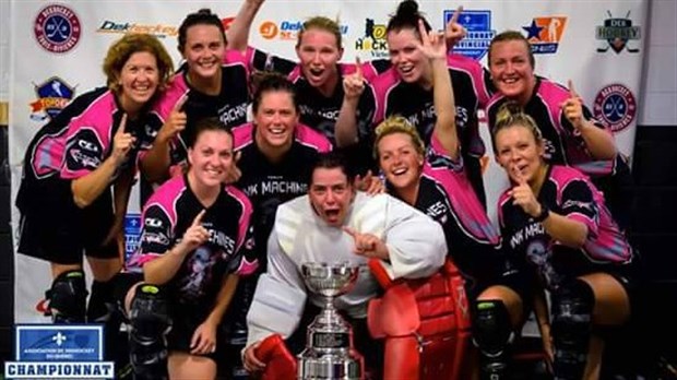Les PinkMachines de Saint-Georges remportent le championnat provincial de DekHockey dans la catégorie F5