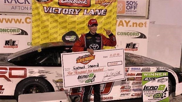Raphaël Lessard signe sa deuxième victoire de la saison en Cars Tour Super Late Model