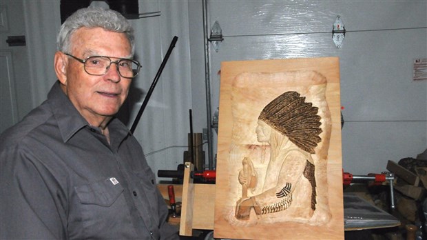 René Bérubé : 80 ans et toujours animé par la passion de la sculpture sur bois