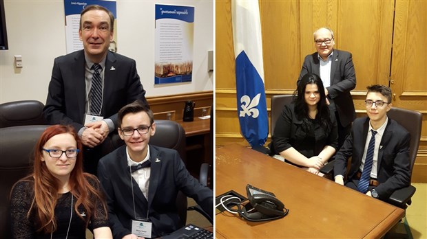 Sept élèves beaucerons participent au Parlement des jeunes