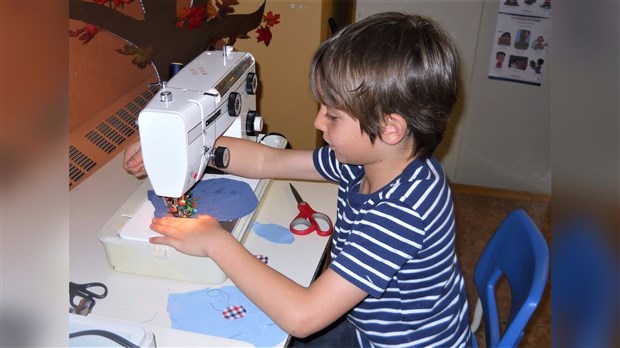 L'école de la Haute-Beauce initie un projet de couture à son service de garde