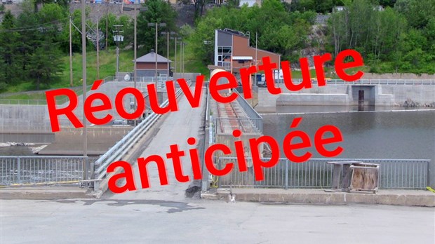 Réouverture anticipée du barrage Sartigan à Saint-Georges 