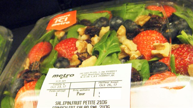 Rappel alimentaire en raison de substances allergènes dans certaines salades