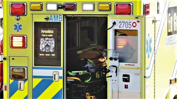 Une collision cause un blessé mineur sur la route 108 à Saint-Éphrem