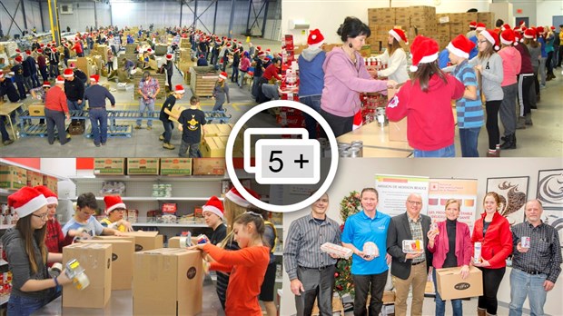 Près de 130 bénévoles confectionneront 2 350 paniers de Noël samedi à Moisson Beauce 