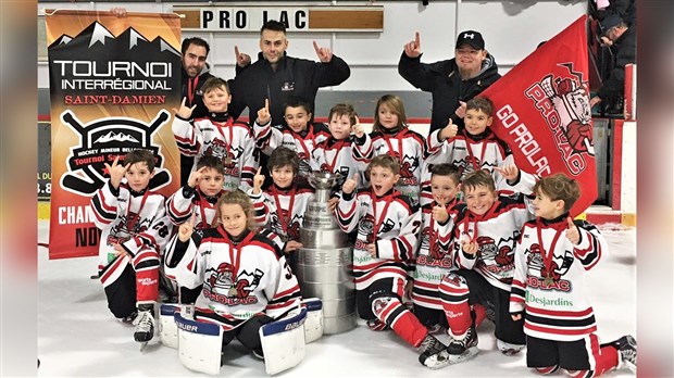 Hockey : les Castors Novice A de Pro-Lac champions à Saint-Damien