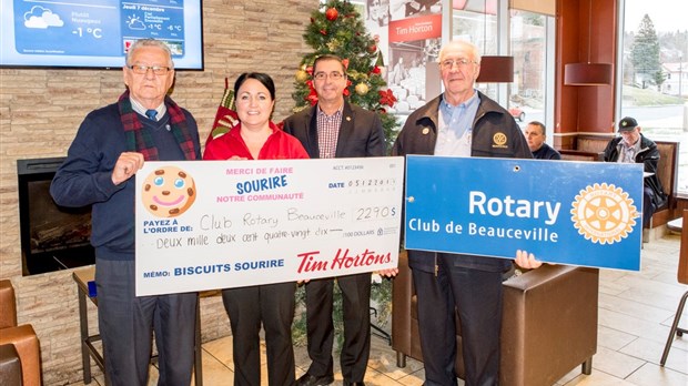 Le Tim Hortons et le Club Rotary de Beauceville soutiennent la santé dans les écoles