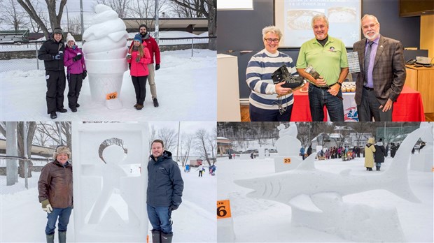 Le 19e concours de sculptures sur neige transformé en festival festif à St-Georges