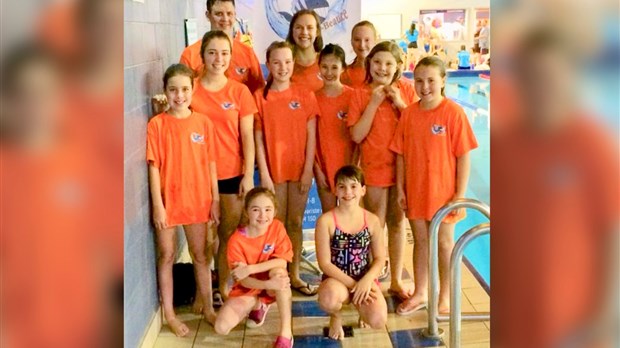 Cinq podiums pour les sportifs du club de natation de la Haute-Beauce 