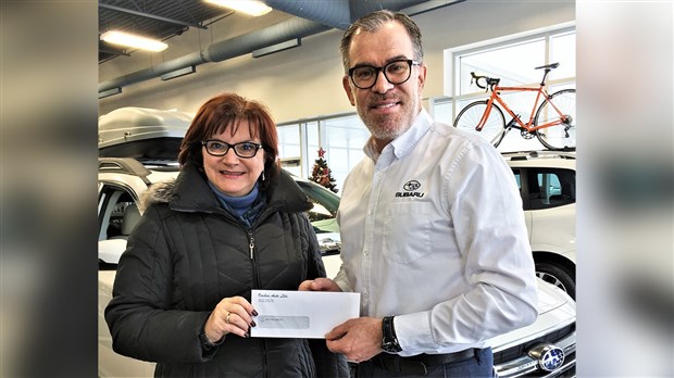 Vachon Subaru verse un montant de 605 $ à Moisson Beauce