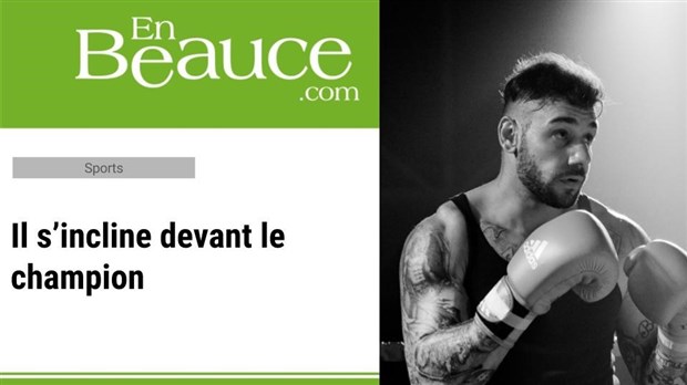 « J'ai manqué de hargne lors de mon combat au Défi des Champions » — Hubert Poulin