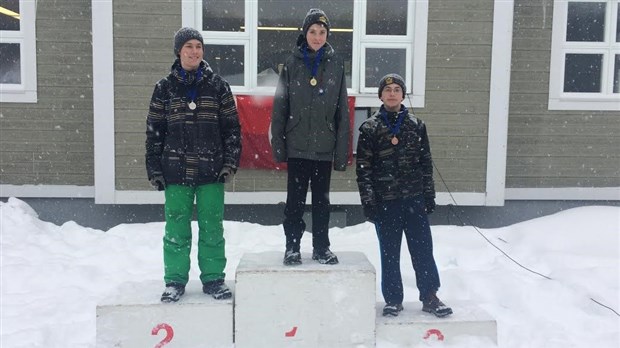 Trois biathloniens du Corps de cadets 2898 de Sainte-Marie montent sur le podium à Valcartier