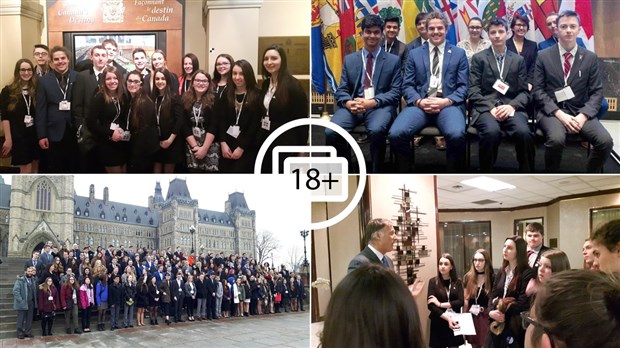 Quinze élèves de la CSBE s'initient à la politique lors du Forum pour jeunes canadiens