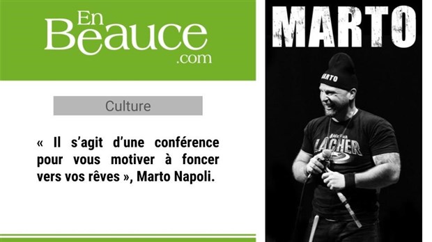 Marto Napoli organisera une conférence à Saint-Victor pour encourager le dépassement de soi