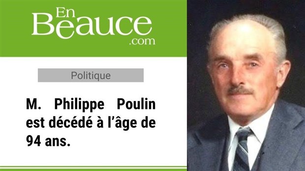 Décès de l'ancien maire de la municipalité de Saint-François Ouest Philippe Poulin