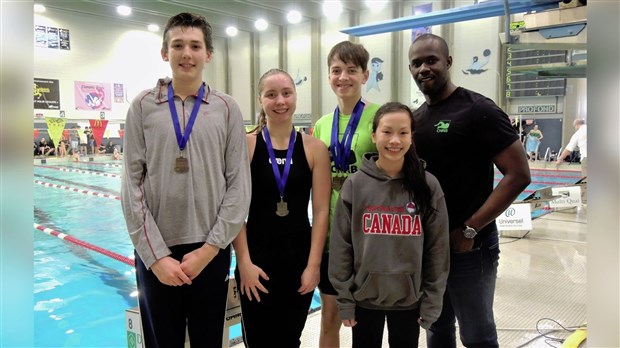 Résultats du Club de natation régional de Beauce dans plusieurs compétitions