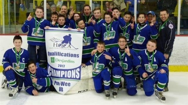 Les Lynx de la Haute-Beauce Pee-Wee BB champions du tournoi de fin de saison