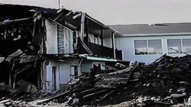 Normand DeLessard présente un incendie au Motel Royal de Beauceville dans les années 1980