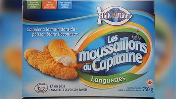 Rappel de languettes et de croquettes de poisson panées de marque High Liner
