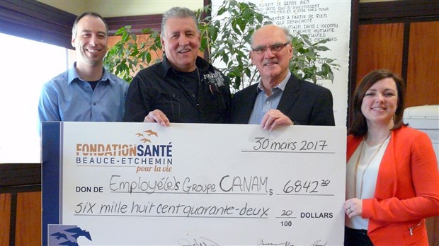 Groupe Canam de Saint-Gédéon redonne à la Fondation Santé Beauce-Etchemin