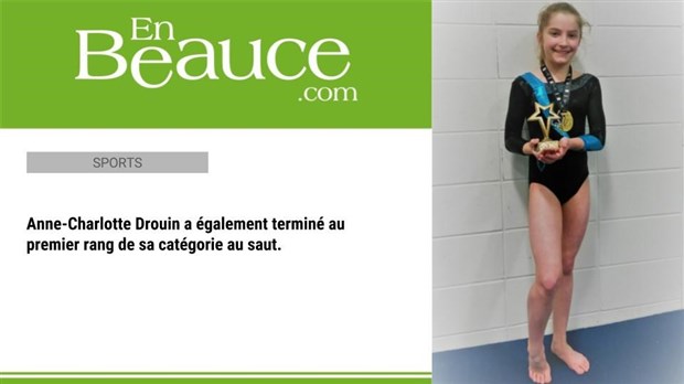 Une gymnaste du club Voltige remporte le titre de championne de district