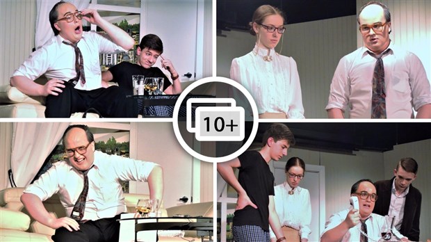 Six élèves de l'École Jésus-Marie de Beauceville interprètent « Le Dîner de cons » avec brio