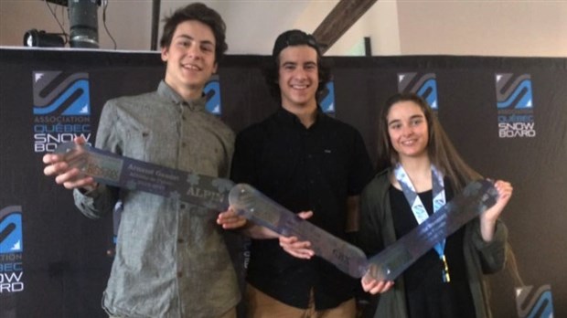 Eliot Grondin élu athlète de l'année en snowboard cross au Gala de l’Association Québec Snowboard