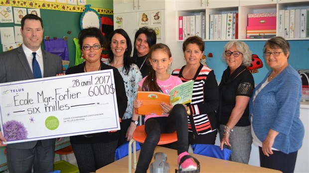 Telus et Inner wheel supportent un projet de l’école Mgr Fortier