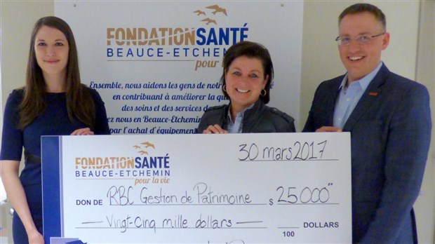 RBC Banque Royale remet 25 000 $ à la Fondation Santé Beauce-Etchemin