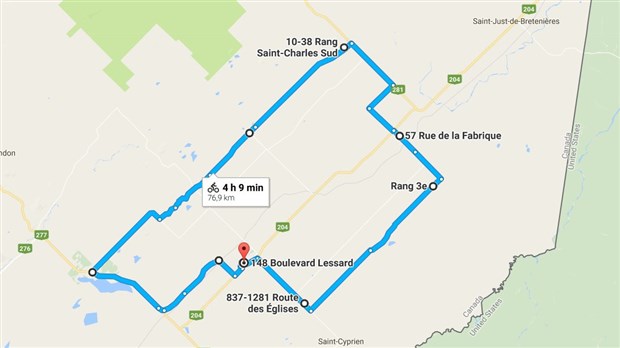 Le « 80 des Etchemins » : une randonnée en vélo organisée par des élèves de l'École des Appalaches