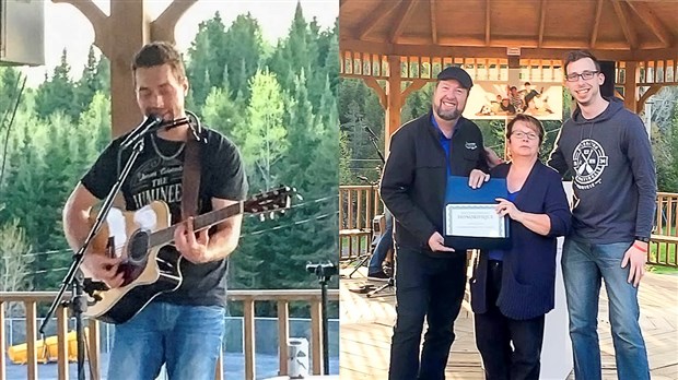 Normand DeLessard récompensé au 1er Mardi doré de St-Simon, suivi par une centaine de personnes