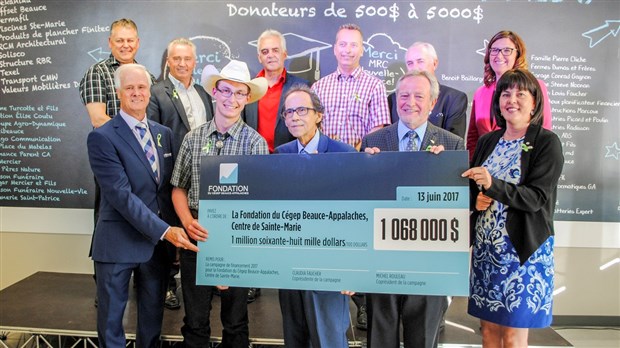 Près d’1M$ ramassés pour le développement du centre collégial de Sainte-Marie