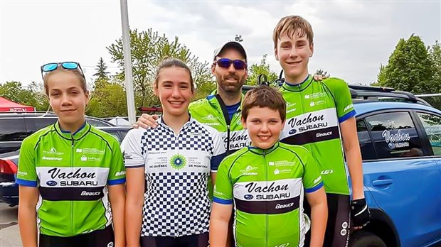 Plusieurs médailles pour les cyclistes du club Vachon Subaru à la 2e coupe Québec 