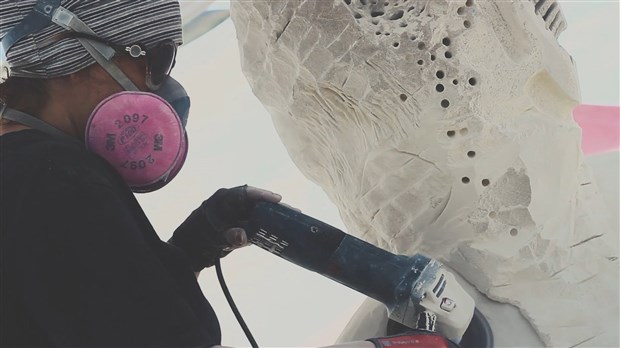 DOSSIER BEAUCE ART : Vidéo du processus de création d'Amélie Pomerleau
