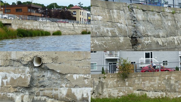 L'état actuel du mur de soutènement de la Promenade Redmond en images