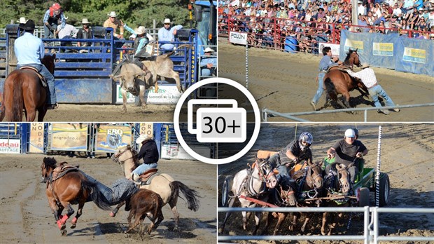 Des estrades pleines pour la finale du rodéo des Festivités western de Saint-Victor