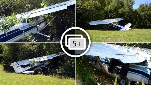 Un avion Cessna s'écrase dans un champ de Sainte-Marie