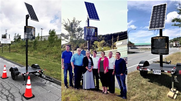 Installation de quatre radars pédagogiques à Beauceville