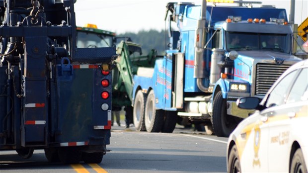 Un accident cause la fermeture de la route 112 entre St-Frédéric et Vallée-Jonction