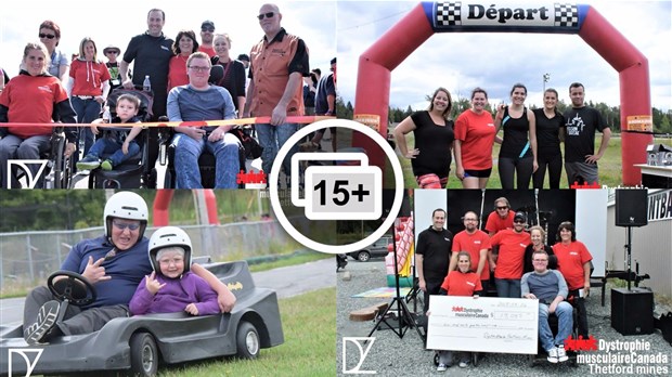Karting Paintball Thetford remet 1 300 $ à Dystrophie musculaire Canada
