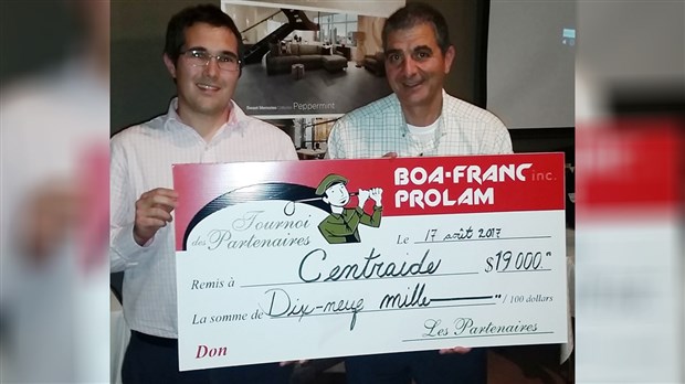 Le tournoi des Partenaires Boa-Franc/Prolam amasse 40 000 $ pour des organismes de la région