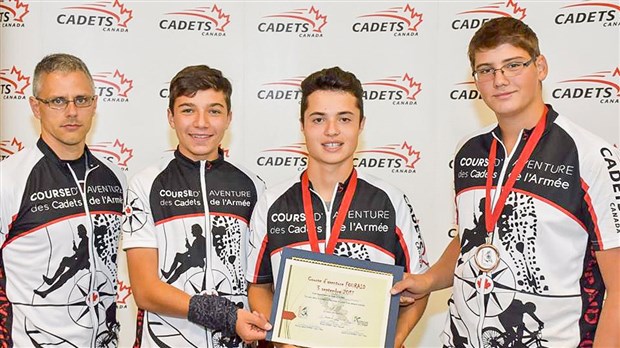 Le Corps de cadet 619 de Beauceville médaillé de bronze à Valcartier 