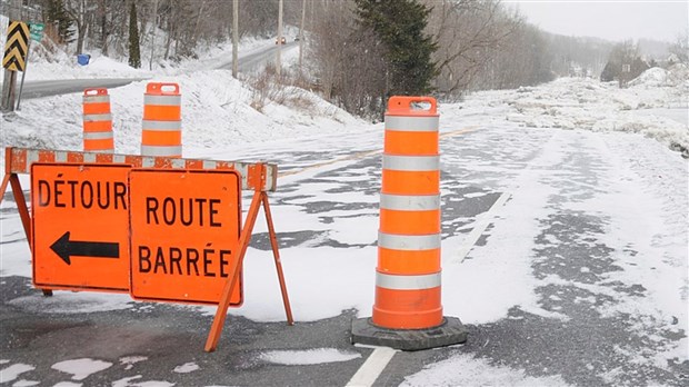 Des routes fermées au nord de Beauceville en raison d'une inondation mineure