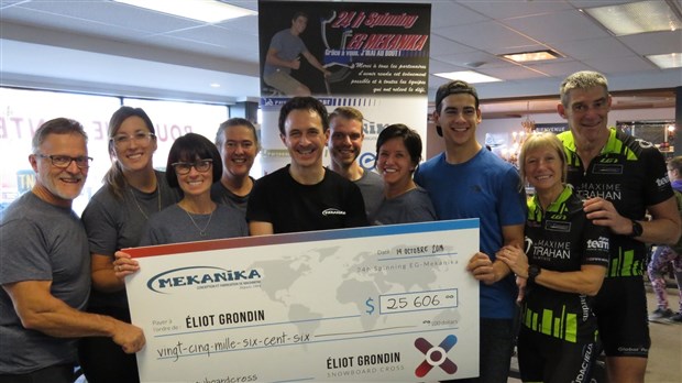 25 606$ amassé pour le snowboarder Éliot Grondin