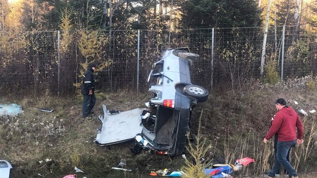 Un blessé dans une sortie de route à Beauceville